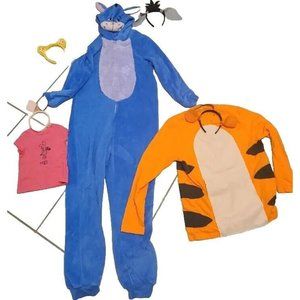 Complete Family Winnie The Pooh Halloween Costume Set Piglet Eeyore Tigger Pooh